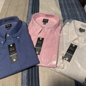 3-Pack Jos A Bank Dress Shirts 19-35 NWT